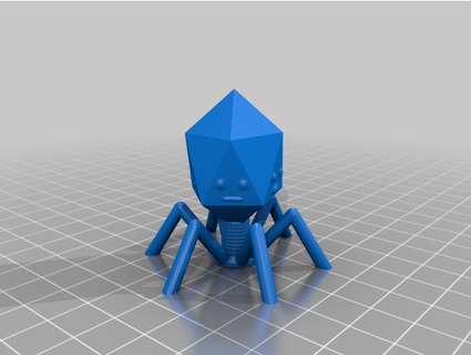 bacteriophage t4 hackersgame 3d print model - Mito3D