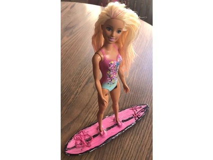 Barbie planche surf hoplite0861 3d print model - Mito3D