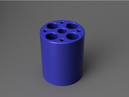 cylinder shock absorber stand rk295 3d print model - Mito3D