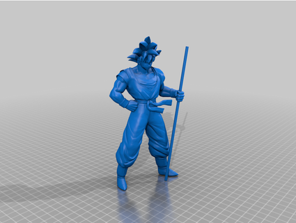 Goku posa tiagofaller 3d print model - Mito3D
