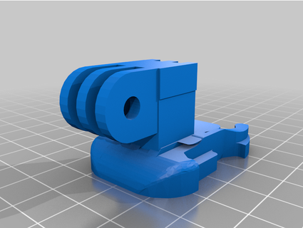 action cam chest clip wishmaster86 3d print model - Mito3D