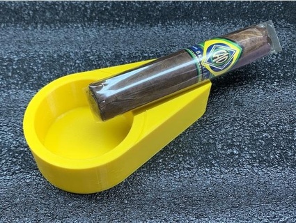 cigar ashtray v1 jgu juribe2 3d print model - Mito3D