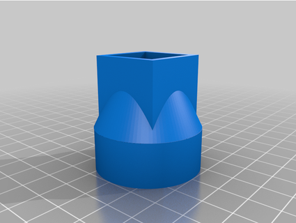 trampoline foot - square fraggable 3d print model - Mito3D