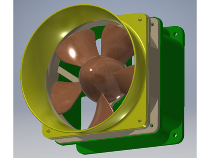tricheur canalisé pc ventilateur noctua a12x25 as chose 3d print model - Mito3D