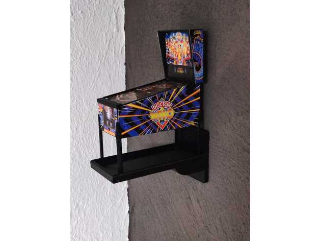 wall mount miniature pinball machine sendes 3D print model - Mito3D