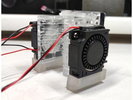 extended air duct 3010 blowers haldis3d cooler zumthin 3d print model - Mito3D