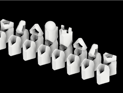 futuristic chess set xenomorphium 3d print model - Mito3D