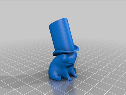 fred frog fancy dinner party 8 00 crampedyeti57 3d print model - Mito3D