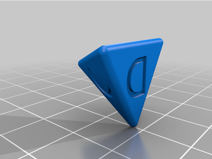 four-sided dice anthonylu 3d print model - Mito3D