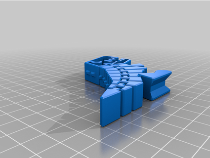 flexi rex hollow head juggernaut print 3d print model - Mito3D
