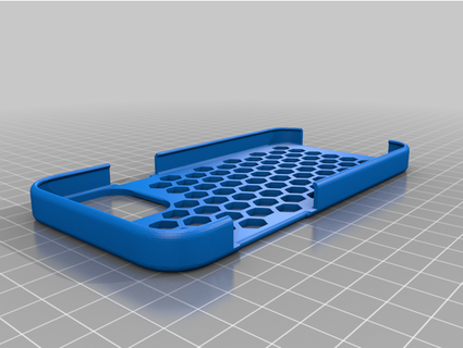 iphone 12 pro case hexagonal tile pattern semac 3d print model - Mito3D