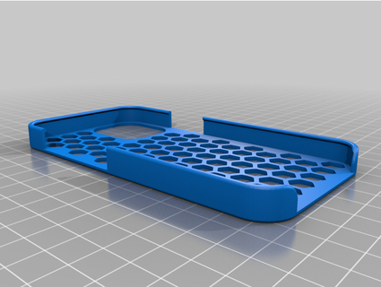 iphone 12 mini case hexagonal tile pattern semac 3d print model - Mito3D