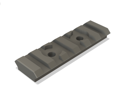 mlok picatinny adapters 3 sizes altivoloengineering 3d print model - Mito3D