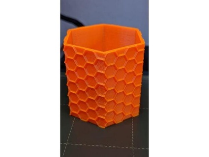 flower pot hexagon kiam02  3d print model - Mito3D