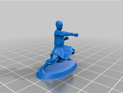 moines combattants fighting monks akito69 3d print model - Mito3D