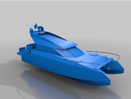 catermaran yacht michellej2018 3d print model - Mito3D