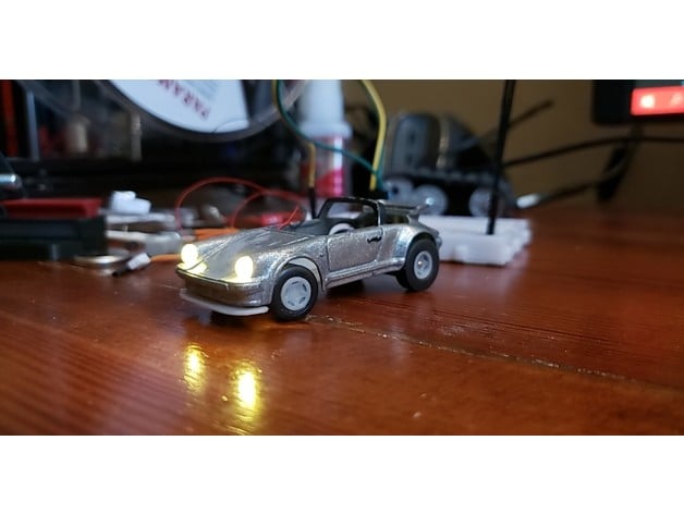 1 64 escala rc porsche 911 fundido presión cuadro pyrosam7 3D print model - Mito3D