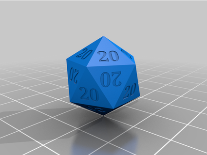 d20 20s players awful rolls avkross 3d print model - Mito3D
