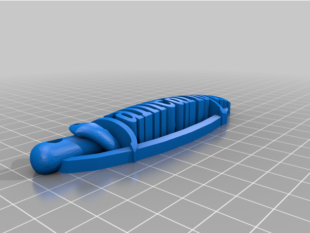 jameariqua Schlüsselbund Name Etikett Tetrahemikon 3D print model - Mito3D