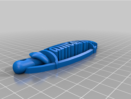 jameariqua Schlüsselbund Name Etikett Tetrahemikon 3d print model - Mito3D