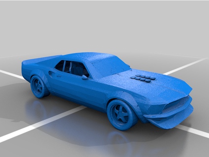 70 mustang drift car michellej2018 3d print model - Mito3D