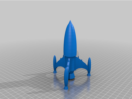 classic sci-fi spaceship jkmadigan 3d print model - Mito3D