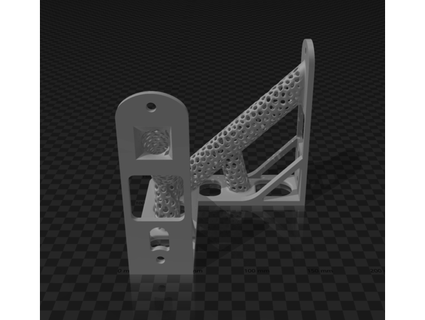 organic shelf corner bracket godofbird 3d print model - Mito3D