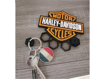 Harley Davidson parede chave suporte pierrovore 3d print model - Mito3D