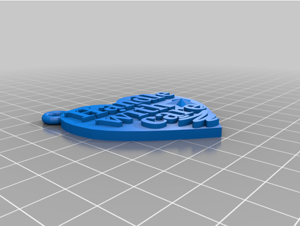 handle care heart shaped key-ring ukitconsultant  3d print model - Mito3D