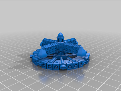 stazione Spaziale snowhawk 3d print model - Mito3D