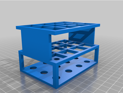 test tube rack jjcappa 3d print model - Mito3D