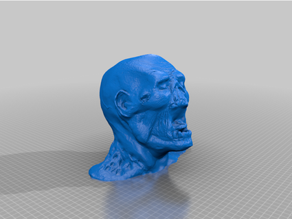 zombie head dabrosty 3d print model - Mito3D