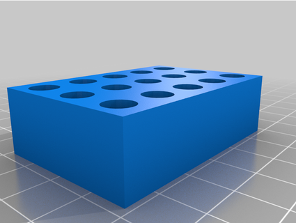 pcr tube grille jjcap 3d print model - Mito3D