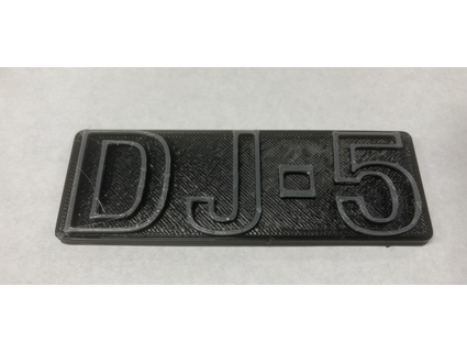 jeep dj5 emblem madmike8 3d print model - Mito3D