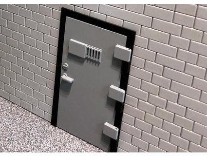 seguro puerta cárcel dioramas ups 3d print model - Mito3D