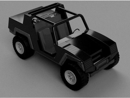 gi Joe cobra vamp dard véhicule douane oups 3d print model - Mito3D