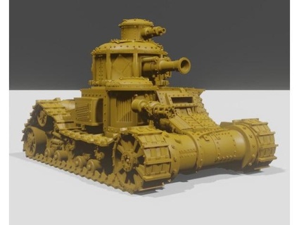 ork öldürmek stil tank elektrik devesi 3d print model - Mito3D