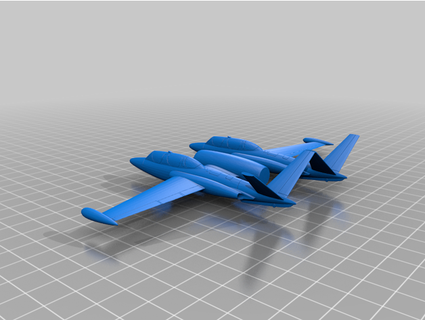 Zwilling Fouga onintothevalleyofdeathroadthe600 3d print model - Mito3D