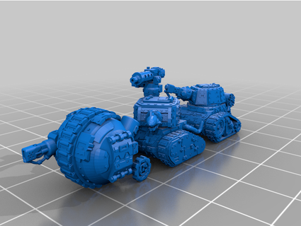 tiny fungoid fighting tanks jimmyzimms 3d print model - Mito3D