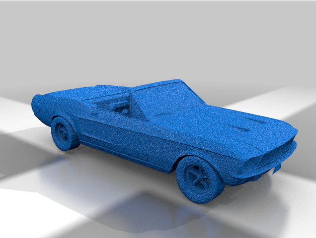 mustang convertible michellej2018 3D print model - Mito3D