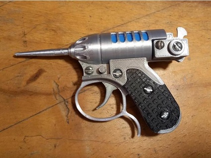 homens Preto barulhento Grilo arma fogo Atualizada metlion 3d print model - Mito3D
