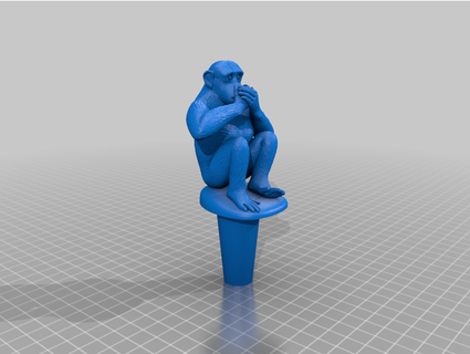 3 monkeys beer tap leugarde 3d print model - Mito3D