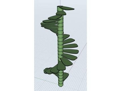 spirale scala modulo lemkil76 3d print model - Mito3D