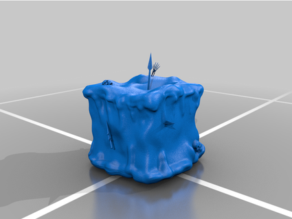 gelatinous cube miniature d&d akulnaij 3d print model - Mito3D
