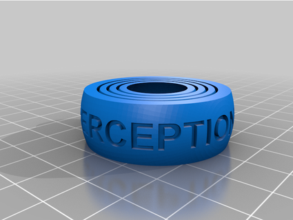 perception point gyro keychain ristlin 3d print model - Mito3D