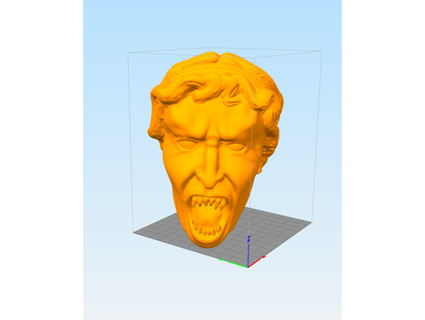 weeping angel head benbenshow 3d print model - Mito3D