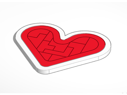 cuore puzzle Morayelz 3d print model - Mito3D