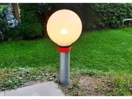 outdoor yard light ball mount adapter just-printed 3d 3d print model - Mito3D