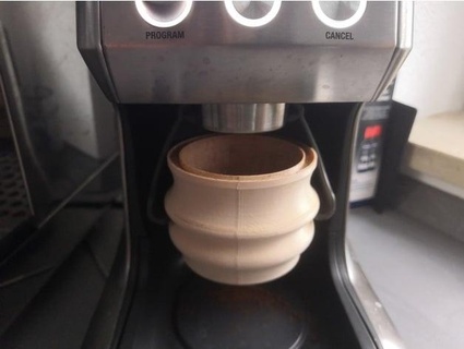 Espresso Dosierbecher 57mm Salbei Schleifer dotcommunity 3d print model - Mito3D