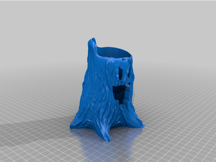 solar tree stump mast3rblast3r 3d print model - Mito3D